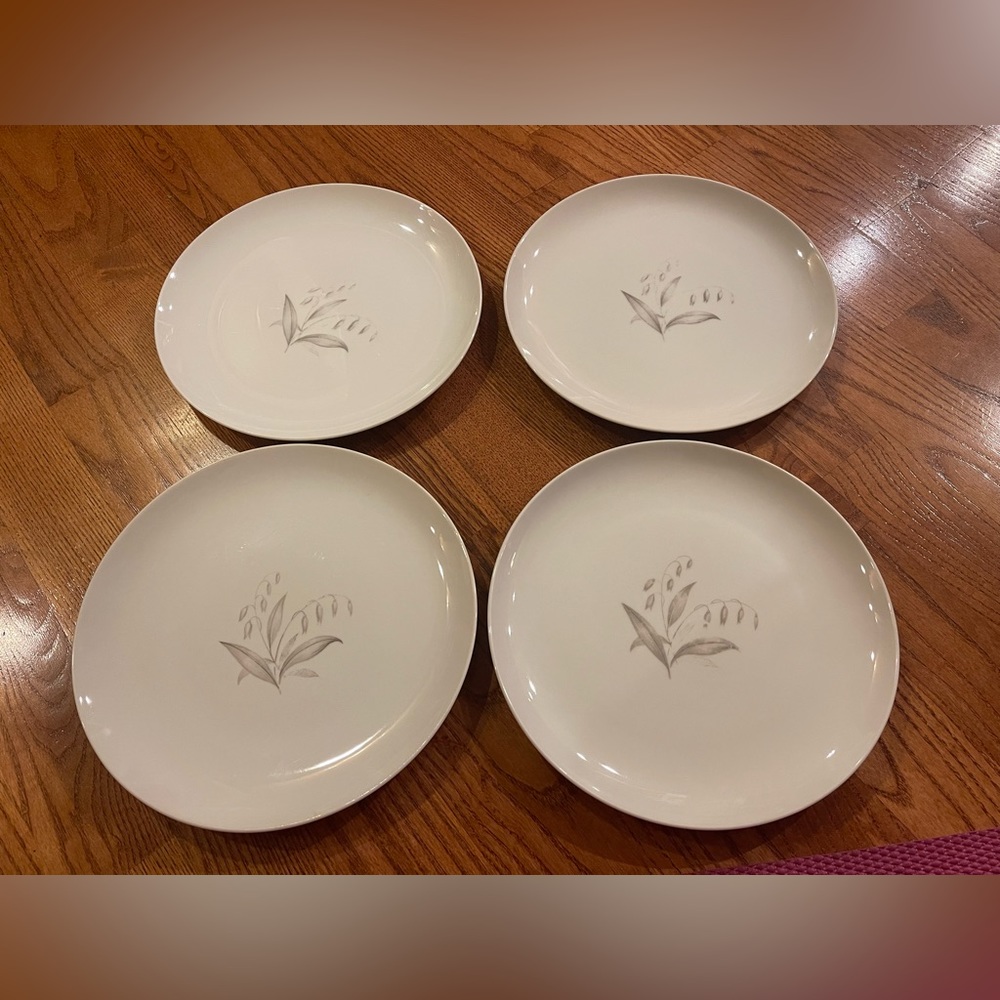 Vintage Kayson Fine China Golden Rhapsody Japan 1961 9” dinner plates set of 4
